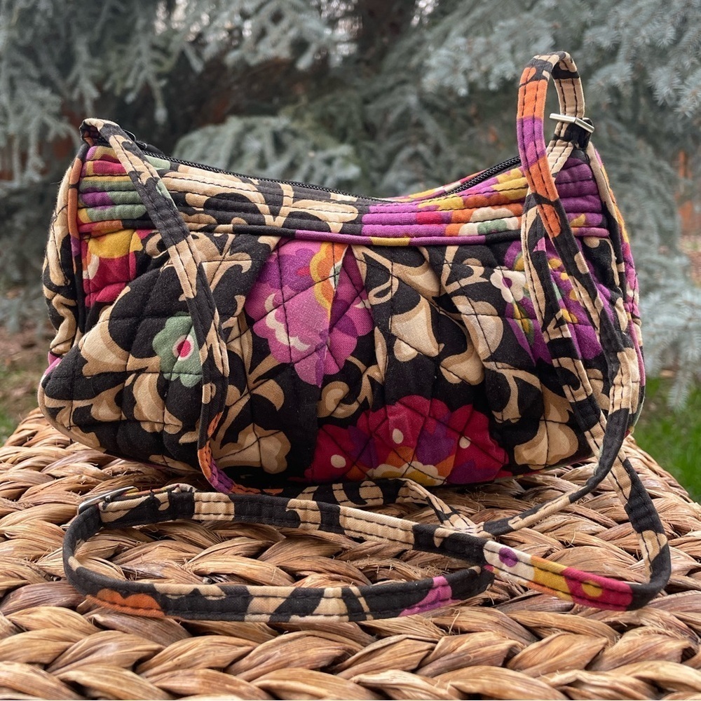 Vera Bradley Suzani Retired Frannie Floral Crossbody Purse Shoulder Bag
